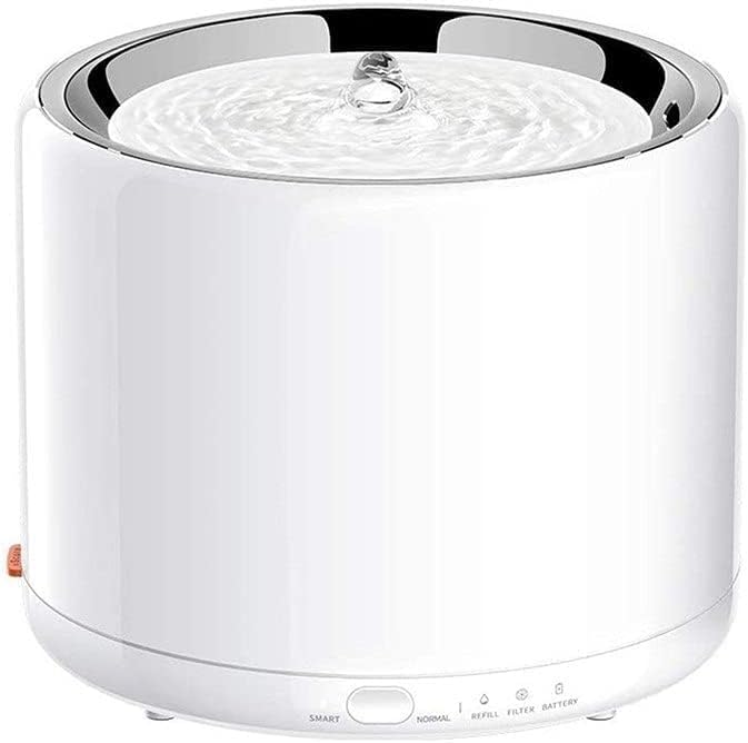 GeRRiT Automatic Cats Water Fountain Drinking Stainless Steel Pet Water Fountain Charging Cats Drinking Dispenser Bowl pet Water Dispenser