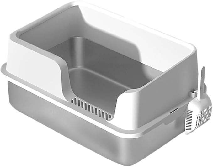 Pet Supplies, Cat Litter Box, Stainless Steel, Large Pan