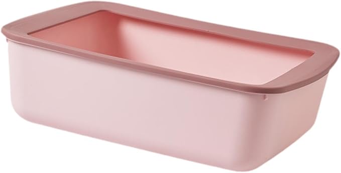 Open Top Pet Litter Tray, Easy Clean Cat Litter Box with Splash Guard, 16.14x12.20x4.92 Inch Indoor Cat Sand Box Toilet Basin-