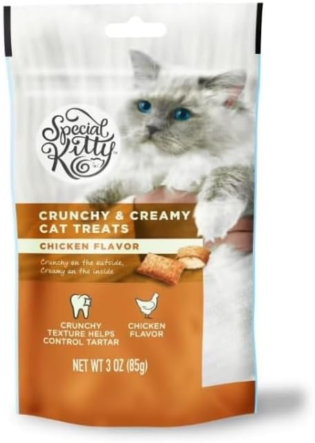 Crunchy & Creamy Cat Treat ~ These Cat Treats Contain Perfect Combination of Delicious Taste and Nutritional, Formulated to Meet Nutritional Standards...