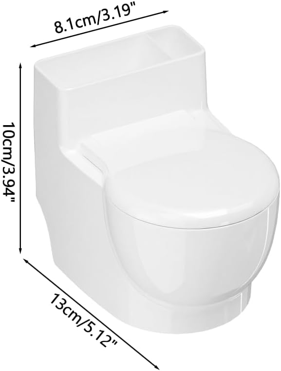 Toilet Shape Cat Bowl, Wall Mounted Hanging Pet Feeder with Stainless Steel Bowl, Flip Lid Cover, Stop Cats Drinking from Toilet