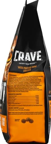 CRAVE Grain Free Adult High Protein Natural Dry Cat Food with Protein from Chicken, 4 lb. Bag