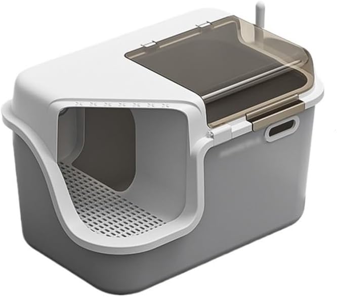 Pet Supplies, Enclosed Cat Litter Box with Lid, XL Drawer, Anti-Splash & Easy Clean