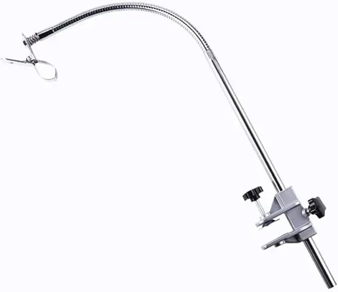 Heavy Duty Dog Pet Grooming Table Hair Dryer Stand Hose Tube Holder Hands-Free Stainless Steel Groomers Adjustable Third Arm with Clamp