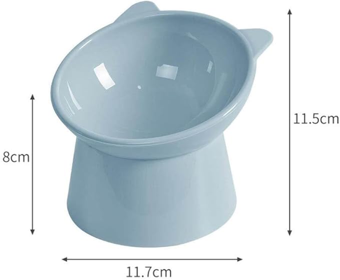 Non-Slip Cat Bowls with Raised Stand Oblique Pet Food Water Bowl for Cats Dogs Pet Water Drinking Feeder Pet Products