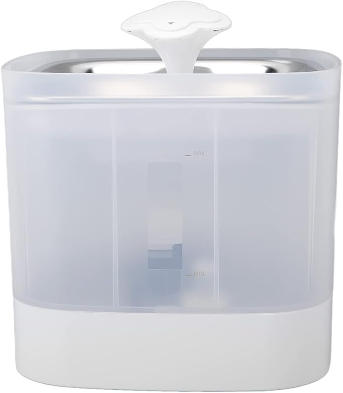 Fountain 25L., Automatic Cat, Double Filtration Drinking Fountain with 2 Modes, Low, for Cats and Dogs, Includes Stainless