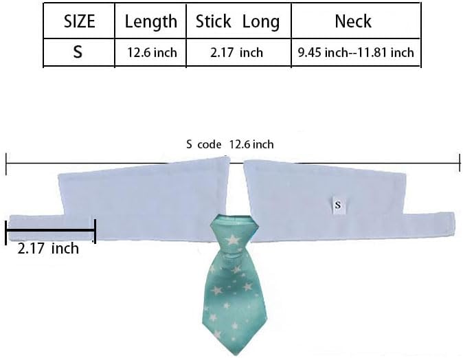 Cat tie and Dog tie Clothing, can be Adjusted According to the Neck Circumference of Pets, is Definitely the Most Handsome pet for Birthday Parties,Weddings, Photography. (Blue, Small)
