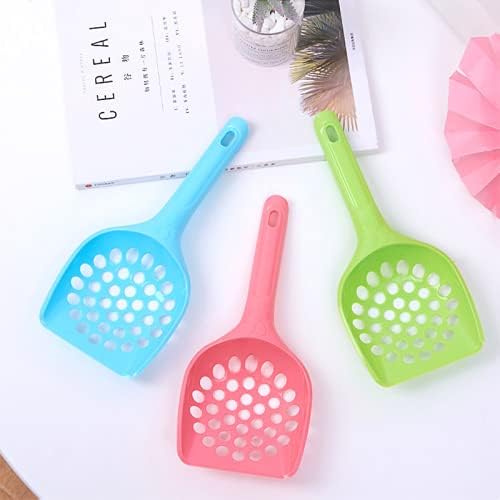 XTYPE Plastic Cat Litter Scoop Pet Care Sand Waste Scooper Shovel Hollow Cleaning Tool Hollow Style Lightweight Durable Easy to Clean cat Litter Shovel (Color : Leopard)