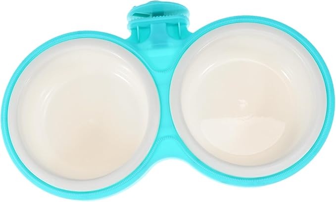 Sosoport 1pc Hanging Pet Double Bowls Large Pet Feeder for Cats and Dogs and Easy to Space-Saving Design for Convenient Feeding Cages