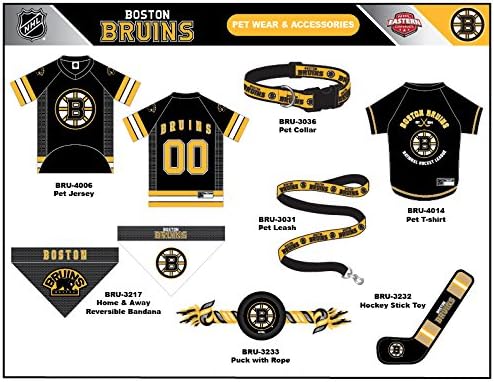 Pets First NHL Boston Bruins Jersey for Dogs & Cats, Small. - Let Your Pet Be A Real NHL Fan!
