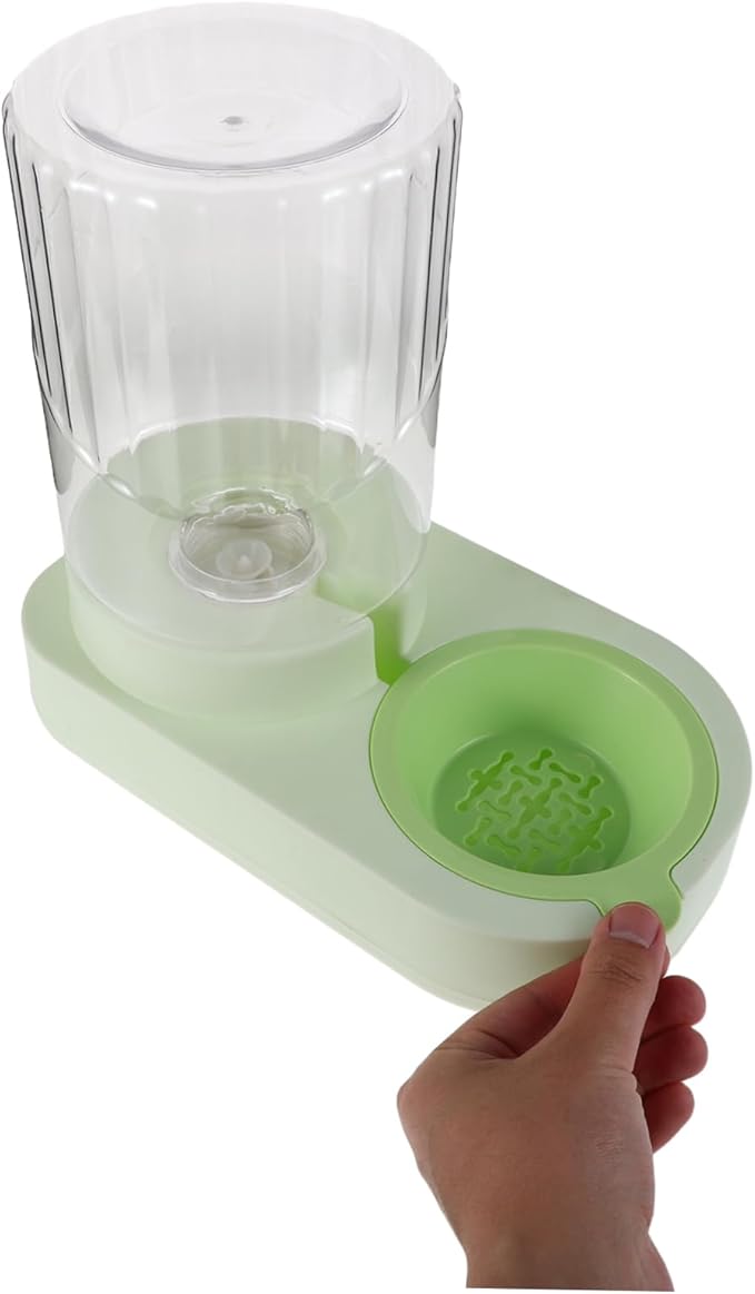 COLLBATH Gravity Pet Water Dispenser: Cat Dog Automatic Waterer Feeder 2.2l Large Capacity Water Feeding Fountain for Small Medium Large-Sized Pets