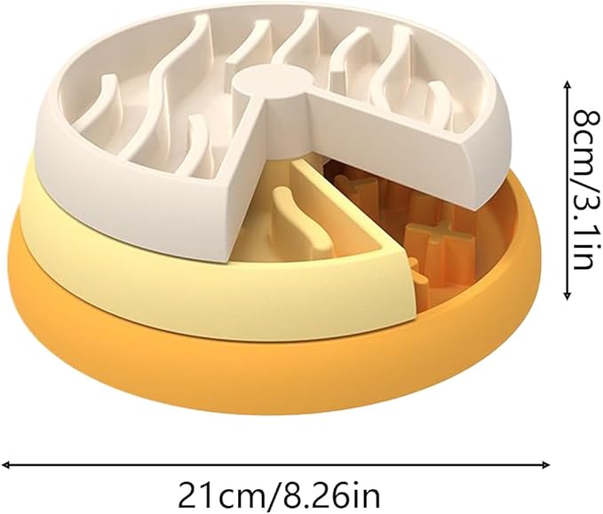 Removable Pet Bowl - Ergonomic Cat Bowl, 21x21x8cm Kitten Feeder with Stable Bottom, Pet Food Vessel Accessories, Feeding & Watering Supplies Bowls, Mealtime Cat Accessory for Pets
