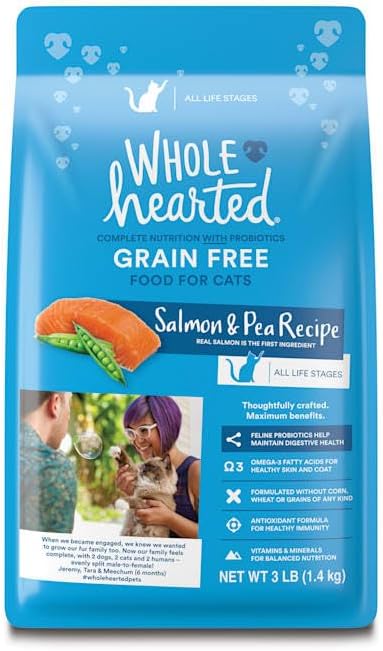 WholeHearted Grain Free Salmon Formula Dry Cat Food 3 lbs.
