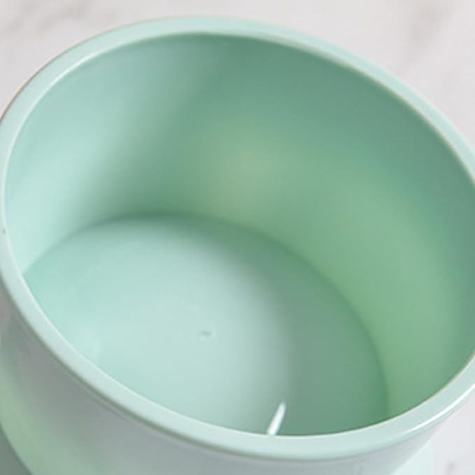 Raised Cat Food Bowl, 15° Tilted Whisker Friendly Dog Water Bowl Anti Vomiting Pet Dishes Puppy Ergonomic Feeding Set Supplies for Cats and Puppies (Green)