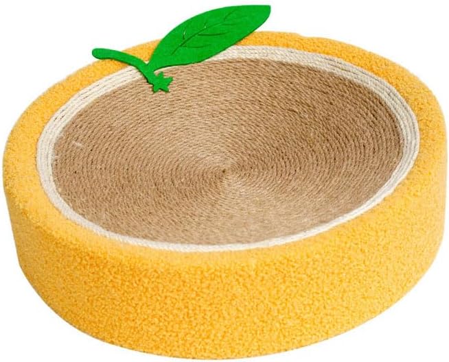 Cat Scratch Bowl, Round Sisal Hemp Durable Antiwear Space Saving Cat Scratcher Bed, Cat Scratcher Cardboard Cat Scratch Pad Bowl Nest for Indoor Cats Grinding Claw