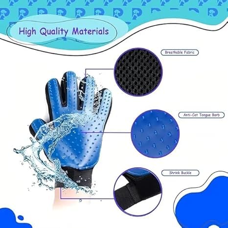 180 Nail Pet Cleaning Supplies Hair Removal Brush Rolled Cat Gloves True Bath Massage Comb Pet Gloves (1 Pair) (pink)