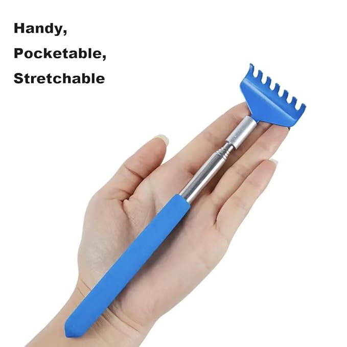 2-Pack Pet Interactive Touch Therapy Toys for Cats & Dogs, Telescopic Pet Massage Stick for Training, Bonding, Socialization, Retractable 22 Inch Skeleton Hand & Rake Shaped Teaser Wand
