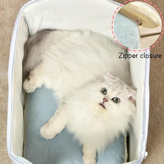 Cat Bed Cave, Cute Christmas Plaid Cat Beds for Indoor Cats, Pet House Cats Tent with Removable Cushion Pillow for Kittens Puppy Small Dogs (Plaid-L(20.4 * 16.9 * 19.6in))