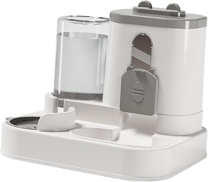 Baoblaze Cat Feeder and Water Dispenser Food Bowl Cat Food Bowl Home Floor Gravity Feeder for Indoor Cats Small Medium Dogs Rabbits