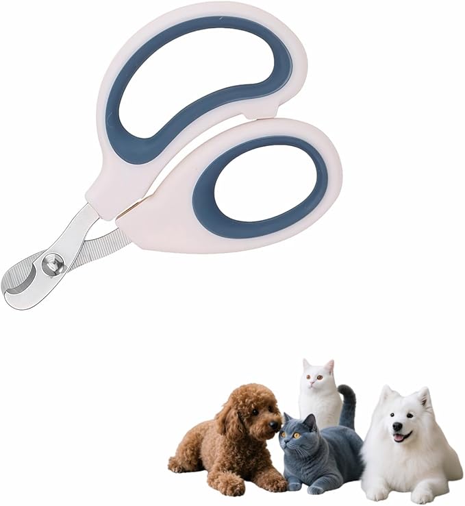 Professional Pet Nail Clipper for Cats, Dogs, Small Animals - Stainless Steel Sharp Trimmer | Quick, Clean, Painless Cutting | Mirror Polished Grooming Tool for Kittens, Puppies & More (Dark green)