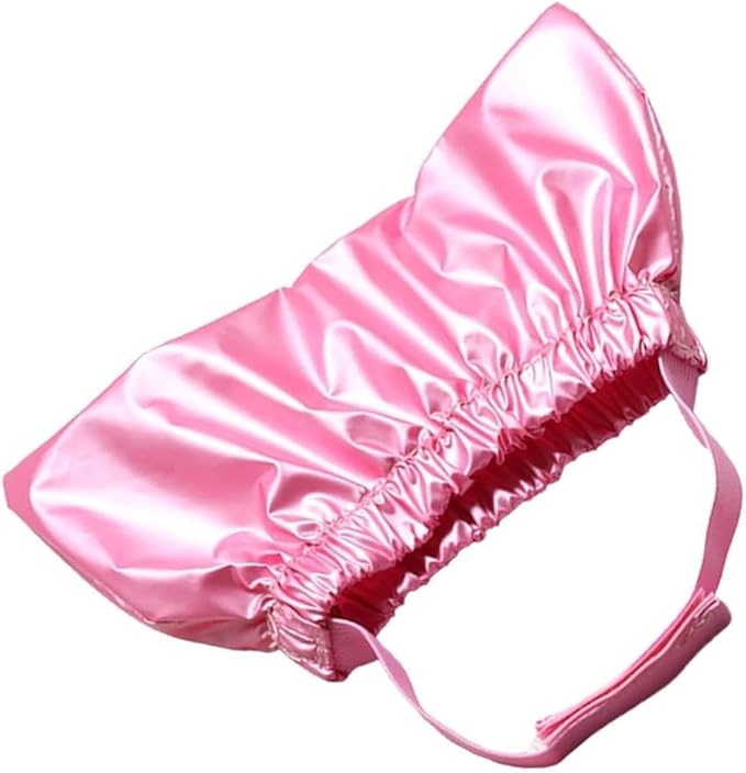 Pink Cat Shower Caps, Cap Pet Shower and Bath Supplies Pet Bath Accessories Prevent Water in Pet Cat Ears Headgear Waterproof, Cat Dog Waterproof Bonnet, Apparel and Accessories,Hats 14 * 10 * 1cm