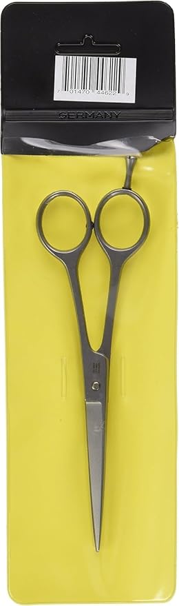 Mars Professional Ergonomic Stainless Steel Hair Cutting Shears with Fingerhook, Microserrated, 6.5" Length