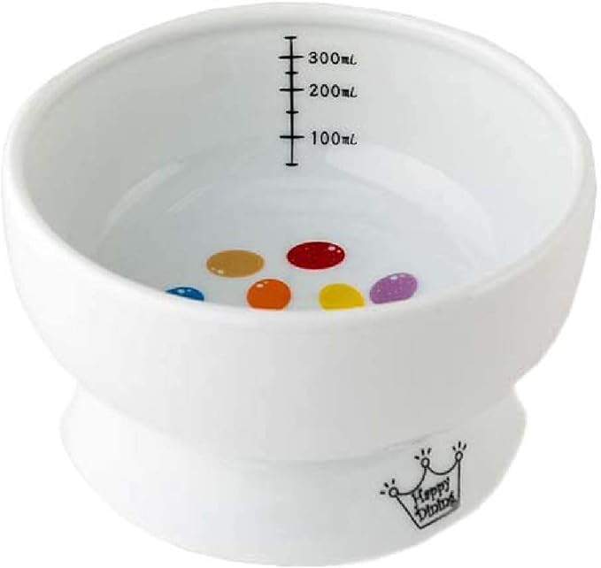 Necoichi Elevated Cat Water Bowl – Ceramic Raised Cat Bowl, Prevents Neck & Whisker Fatigue – Dishwasher & Microwave Safe – Pet Water Bowl for Cats (Jelly Bean, Regular)