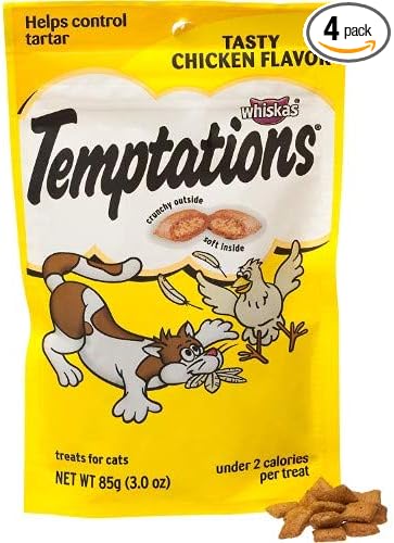 Whiskas Cat Treats, Tasty Chicken (Pack of 4)