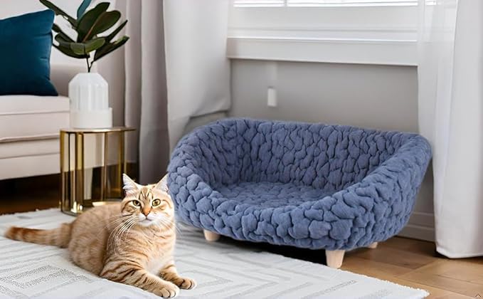 halinfer Modern Pet Sofa for Small to Medium Cats and Dogs, Up to 20 Pounds, Living Room and Bedroom Pet Furniture Bed