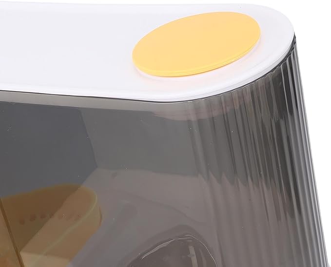 Generic Automatic Pet Feeder Leakproof Freshness Double Bowl Design for Cats Dogs, Food Water Dispenser Set for Home Use (Yellow)