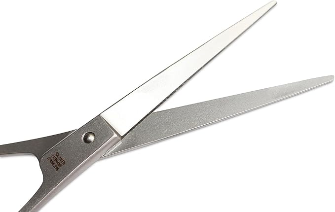 Mars Professional Ergonomic Stainless Steel Hair Cutting Shears with Fingerhook, Microserrated, 6" Length