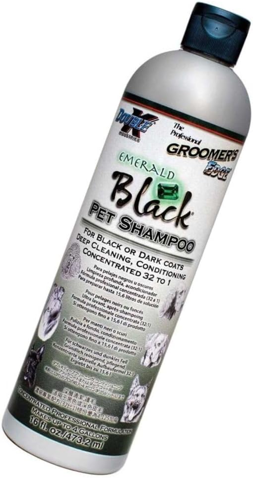 Groomers Edge Emerald Black Dog and Cat Shampoo, 16-Ounce