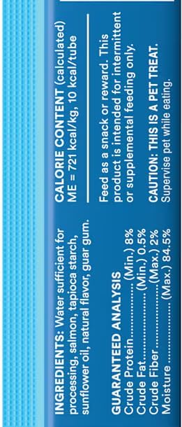 Squeezable Puree Cat Treats – 3 Tubes Total – Salmon – Lickable, High Protein, Grain-Free (3 Count, Salmon)