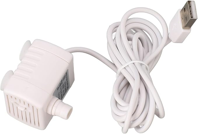 Pet Water Fountain Pump, Cat Water Fountain Pump Replacement, Quiet Prevent Dry Burning Water Dispenser Pump for Fish Tank