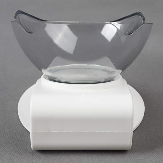 Balacoo Cat Feeder Bowl 15° Tilted Cat Bowl Whisker-Friendly Stainless Steel Easy to