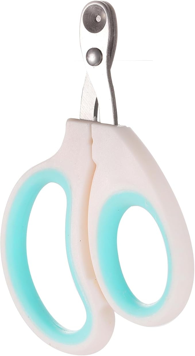 Cat Nail Clippers with Circular Cut Hole -Avoid Over Cutting Pet Nail Clippers -Sharp Angled Blade Professional Paw Trimmer Set for Novice Pet Families (Green)