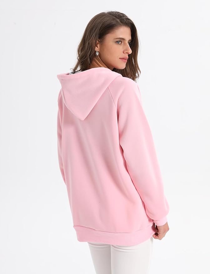 Unisex Cat Pouch Hoodie Long Sleeve Kitten Puppy Holder Hoodies Front Large Pouch Pet Carrier Sweatshirt