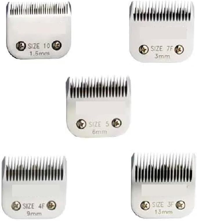 PUREPET Professional Grooming Tools Blade or Attachment Comb Dog and Cat Fur and Hair Length Sample Charts (Set of Both Charts)