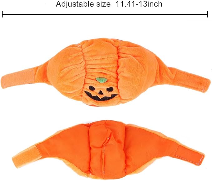 Cat Halloween Pumpkins Hat Dog Halloween Pumpkin Costume Adjustable Pumpkin Cap Cute Pet Headgear Hat Dress for Halloween Puppy Kitty Halloween Cosplay Costume