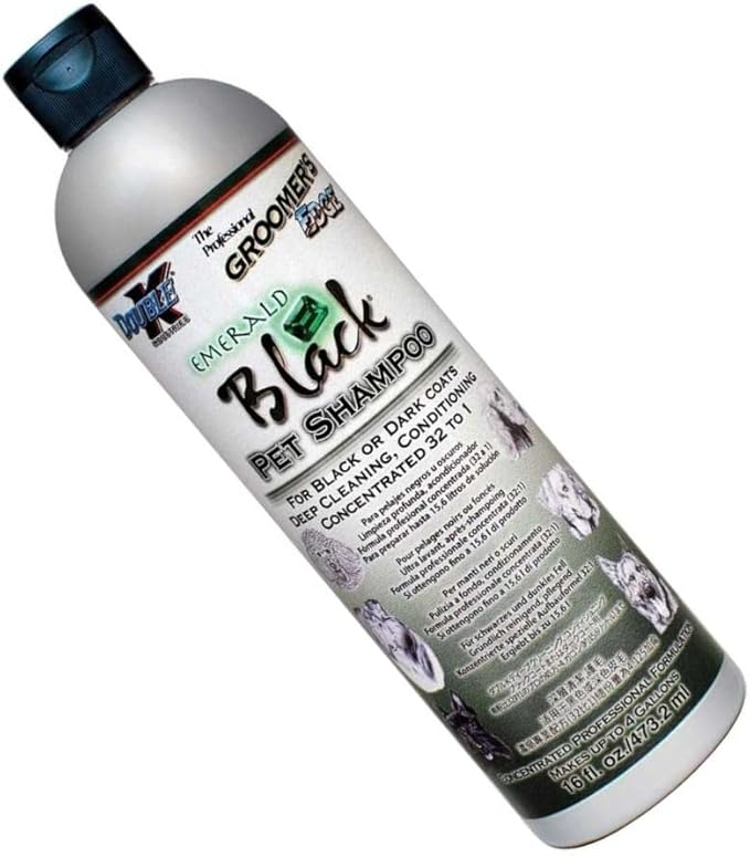 Groomers Edge Emerald Black Dog and Cat Shampoo, 16-Ounce