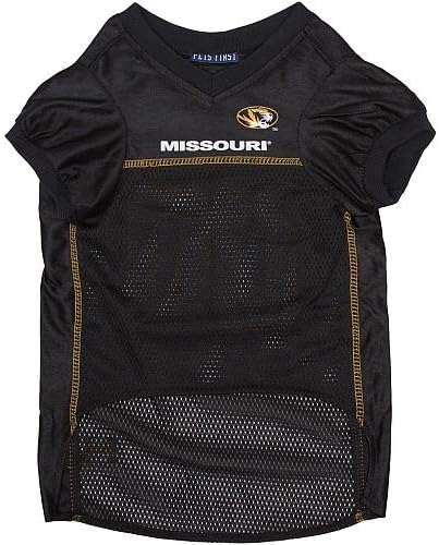 Pets First NCAA College Missouri Tigers Mesh Jersey for DOGS & CATS, X-Small.Licensed Dog Jersey with your Favorite Football/Basketball College Team