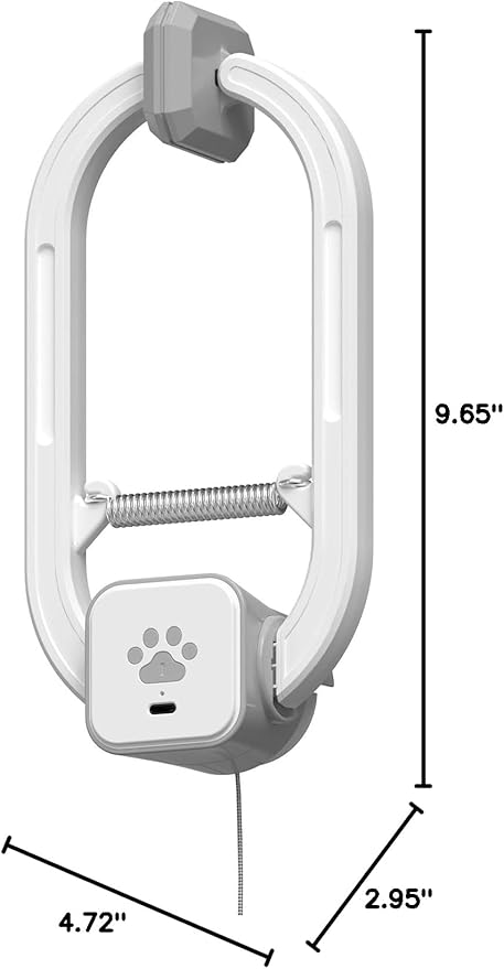 Interactive Cat Toy, Rechargeable Electric Cat Teaser, Hanging Door cat Toy, 2 Motion Modes (360° Spin & Irregular Jumping), Smart Auto Cat Toy for Exercise & Fun, Grey