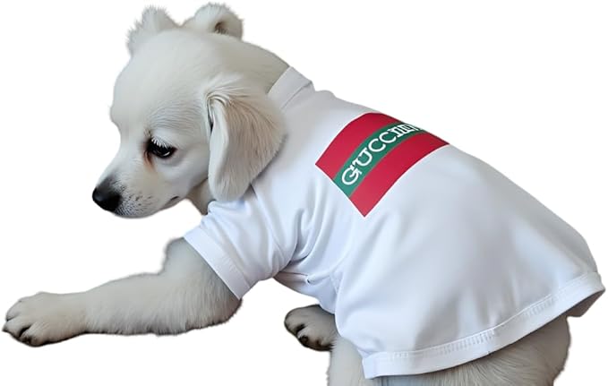 Luxury Designer Dog T Shirt – Cute Puppy Clothes for Small Dogs, Fashion Pet Tee Outfit for French Bulldogs & Chihuahuas, Everything Chic Dog Apparel