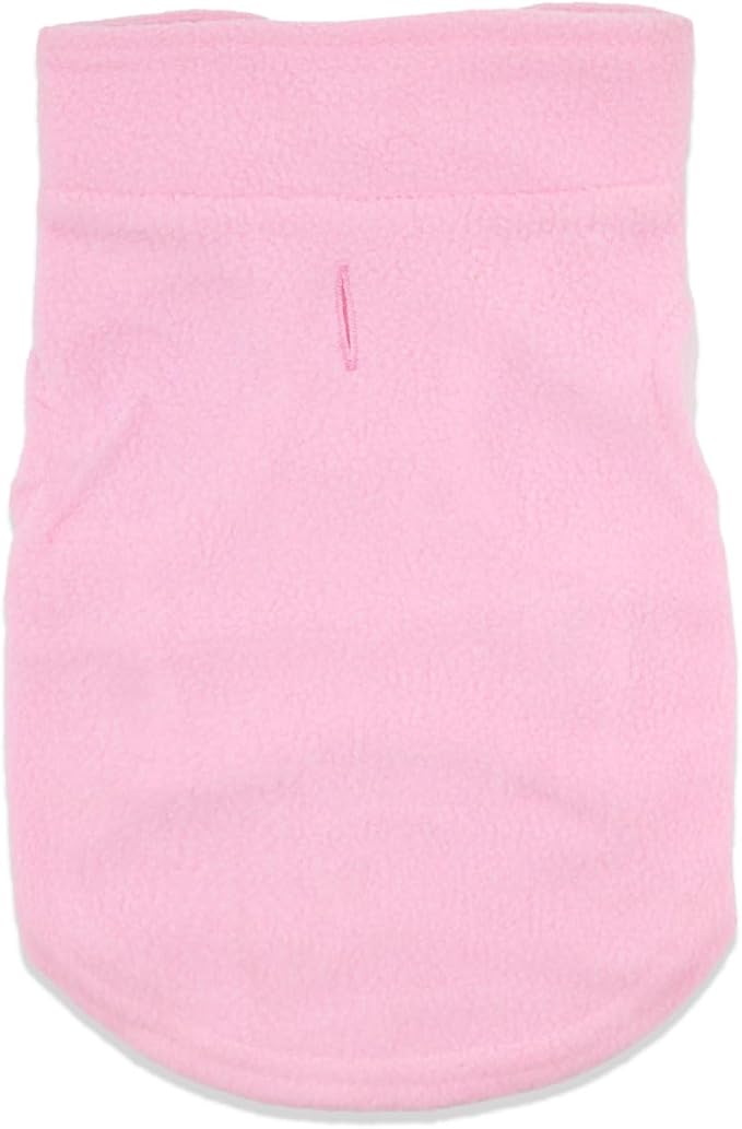 Cat Sweater Fleece Vest Lightweight Cat Clothes for Small Cats Only, Large, Pink