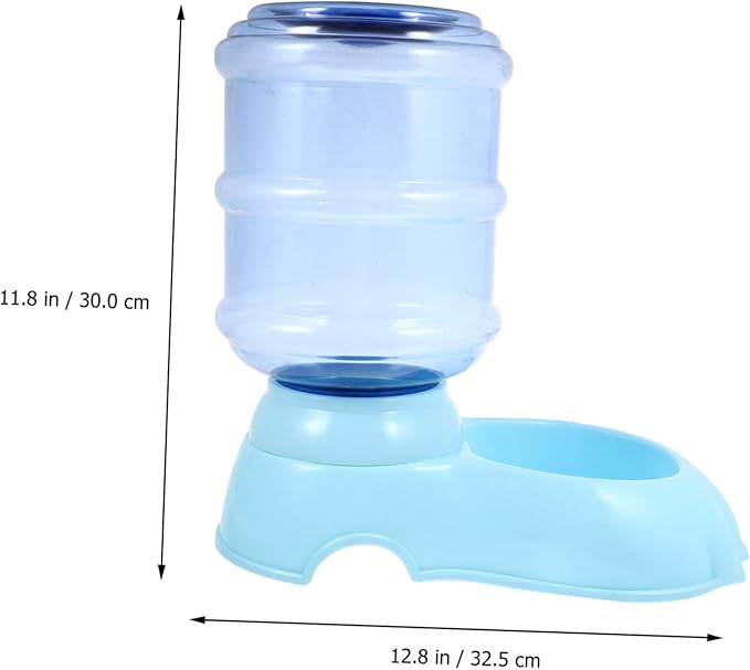 Abaodam 3.8L Automatic Dog Water Dispenser Gravity PET Water Bowl for Cats Dogs Watering System Non-Slip Base Suitable for Home Travel Random Color