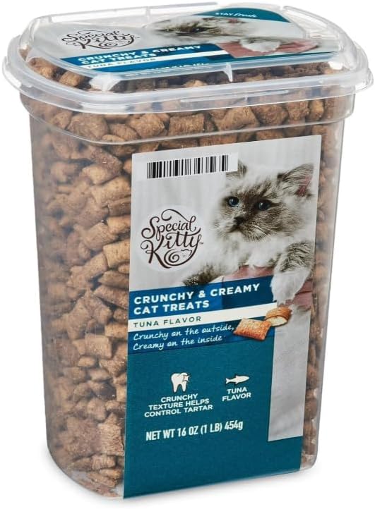 Special~Kitty Crunchy & Creamy Tuna Flavor Cat Treats- 16-oz Pack of 1