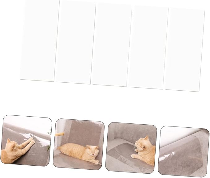 NOLITOY 15pcs Cat Scratch Couch Patch Cat Scratching Furniture Protector for Sofas Chairs and Beds Training Stickers Material