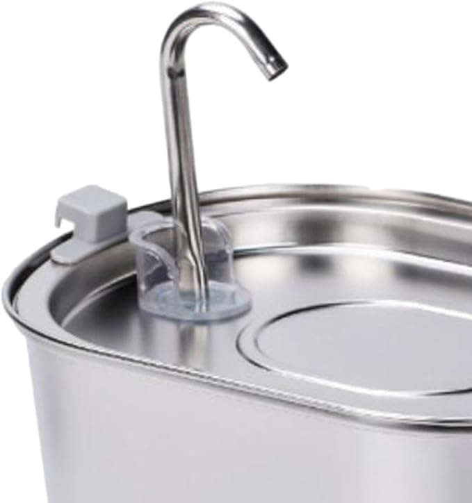 3.2L Pet Water for Cats, Stainless Steel Dispenser with
