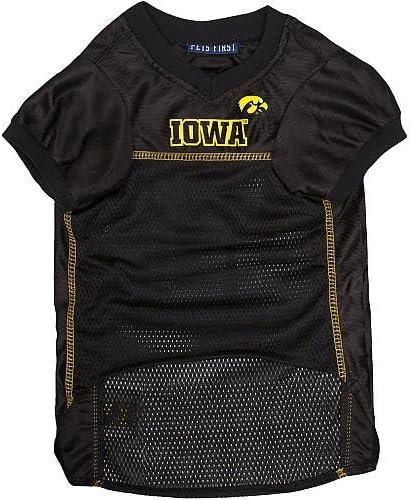 Pets First NCAA College Iowa Hawkeyes Mesh Jersey for DOGS & CATS, Small.Licensed Dog Jersey with your Favorite Football/Basketball College Team