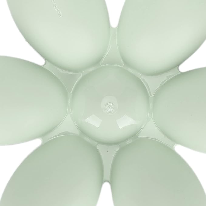 Multipurpose Cat Food Bowl Cat Food Bowl Flower Petals Shaped Cat Water Bowls Non Slip Food‑Grade Flower Petals Shaped 6 Grids Pet Feeding Bowl for Food and Water (Green)